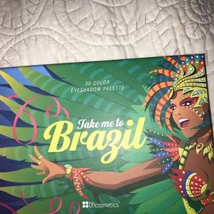 ONLY SWATCHED. Take me to Brazil eyeshadow palette
